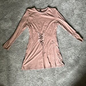 ASOS Design Mini Long sleeve corset waist dress size 12